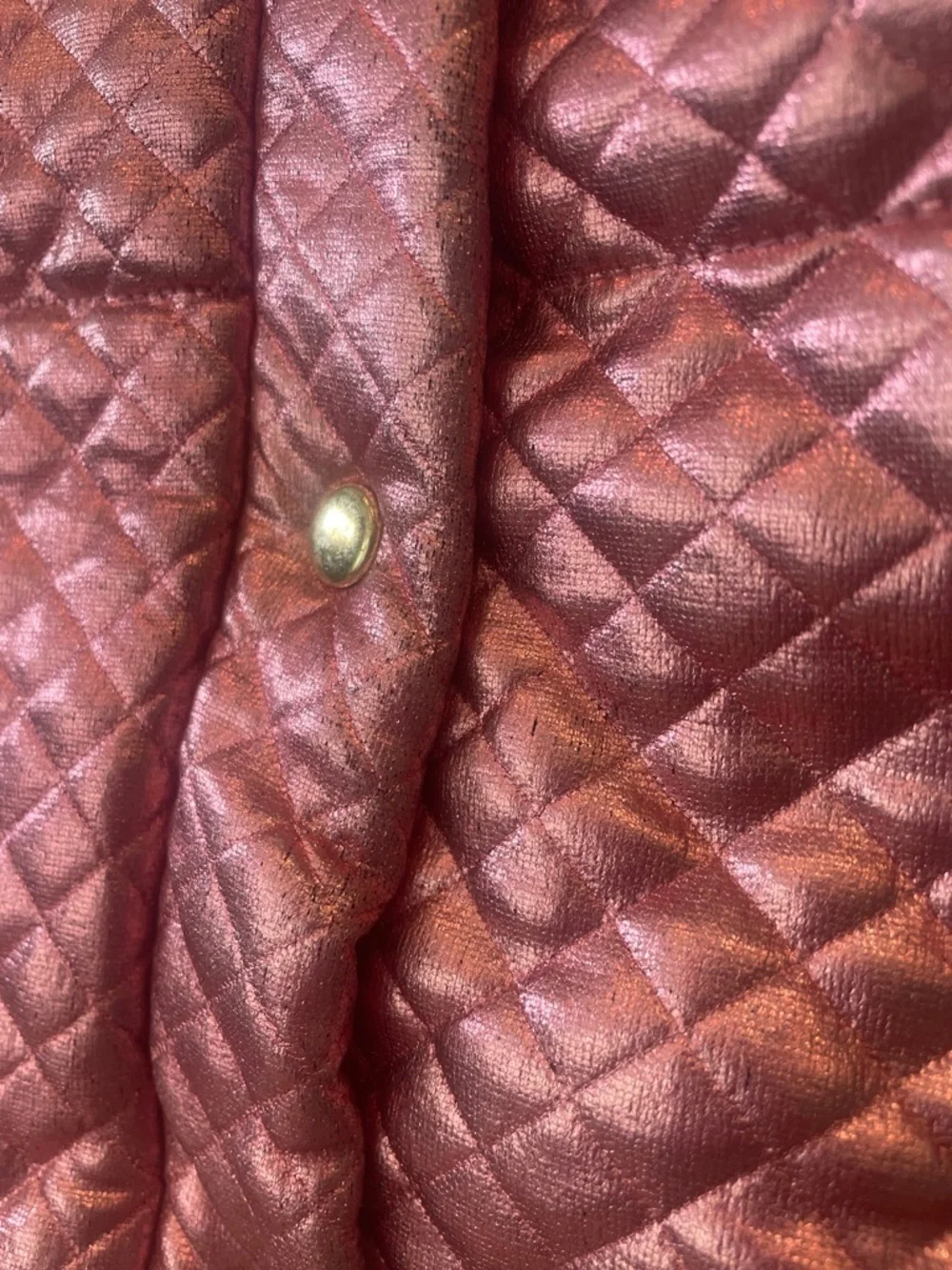 Girls' Metallic Pink Quilted Vest hello kitty size 6x